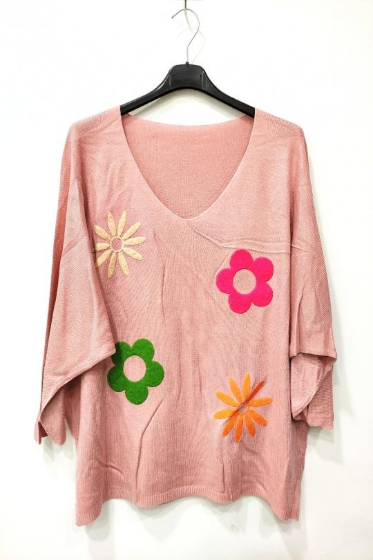 Jumpers Women Sky blue RZ FASHION 7838 Efashion Paris