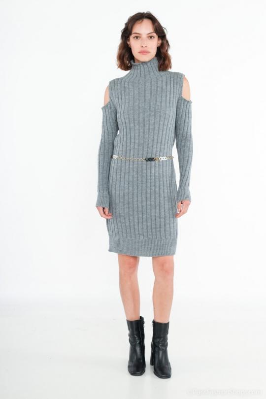 Abiti al polpaccio Donna Dark grey RZ FASHION AH2227 Efashion Paris