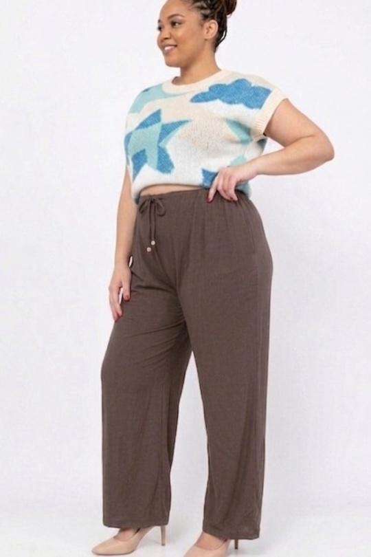 Pantalons Femme Noir RZ FASHION 8039 Efashion Paris