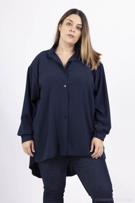 Shirts & blouses  Women Marine blue RZ FASHION 18587 Efashion Paris