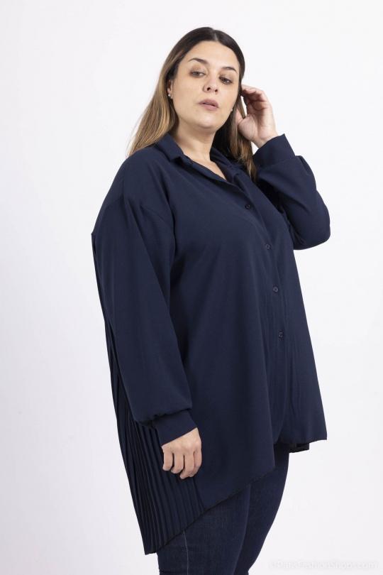 Shirts & blouses  Women Marine blue RZ FASHION 18587 Efashion Paris