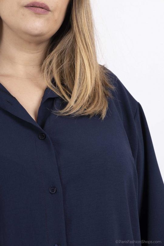 Shirts & blouses  Women Marine blue RZ FASHION 18587 Efashion Paris