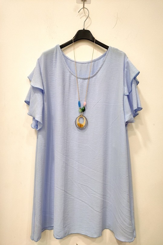 Blouses Femme Bleu ciel RZ FASHION 2103 Blouse Efashion Paris