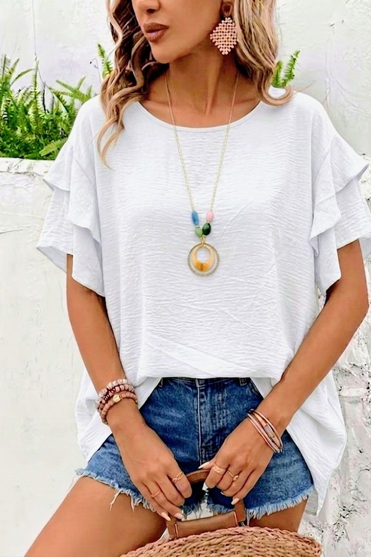 Blouses Femme Bleu ciel RZ FASHION 2103 Blouse Efashion Paris