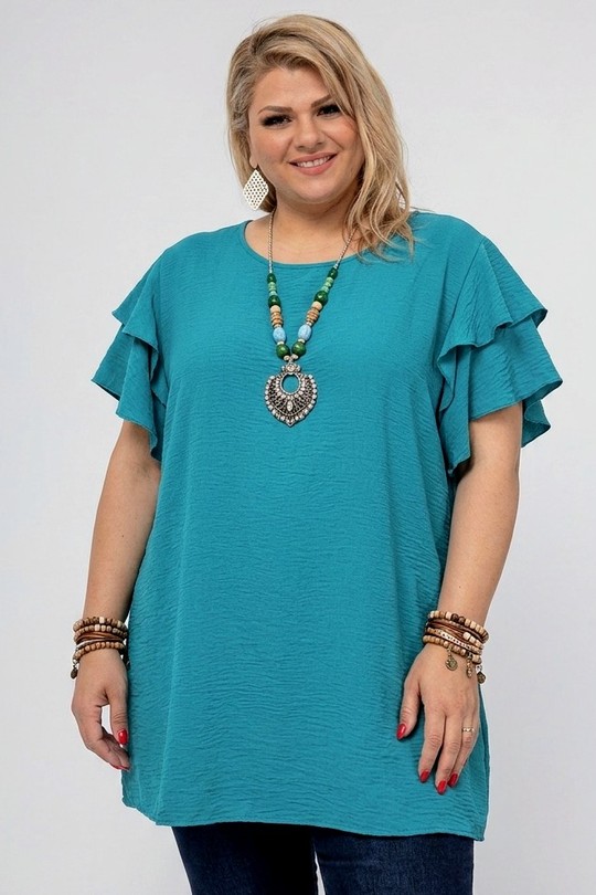 Blouses Femme Bleu ciel RZ FASHION 2103 Blouse Efashion Paris