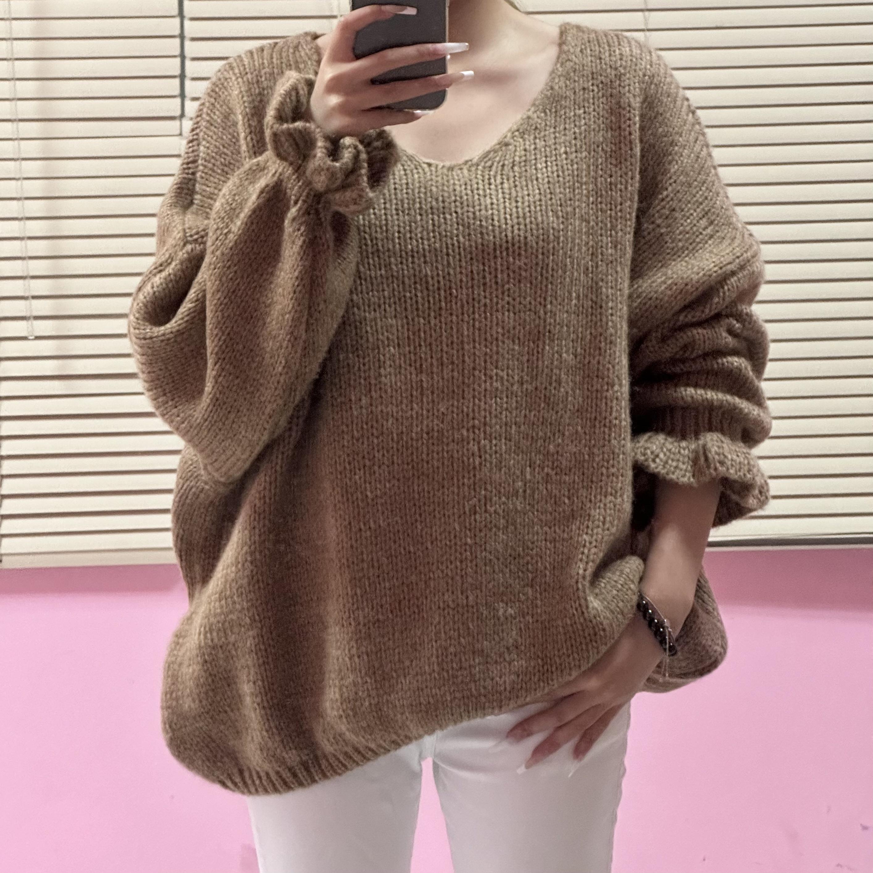 Jumpers Women Ocher RZ FASHION AH7958 #c Efashion Paris