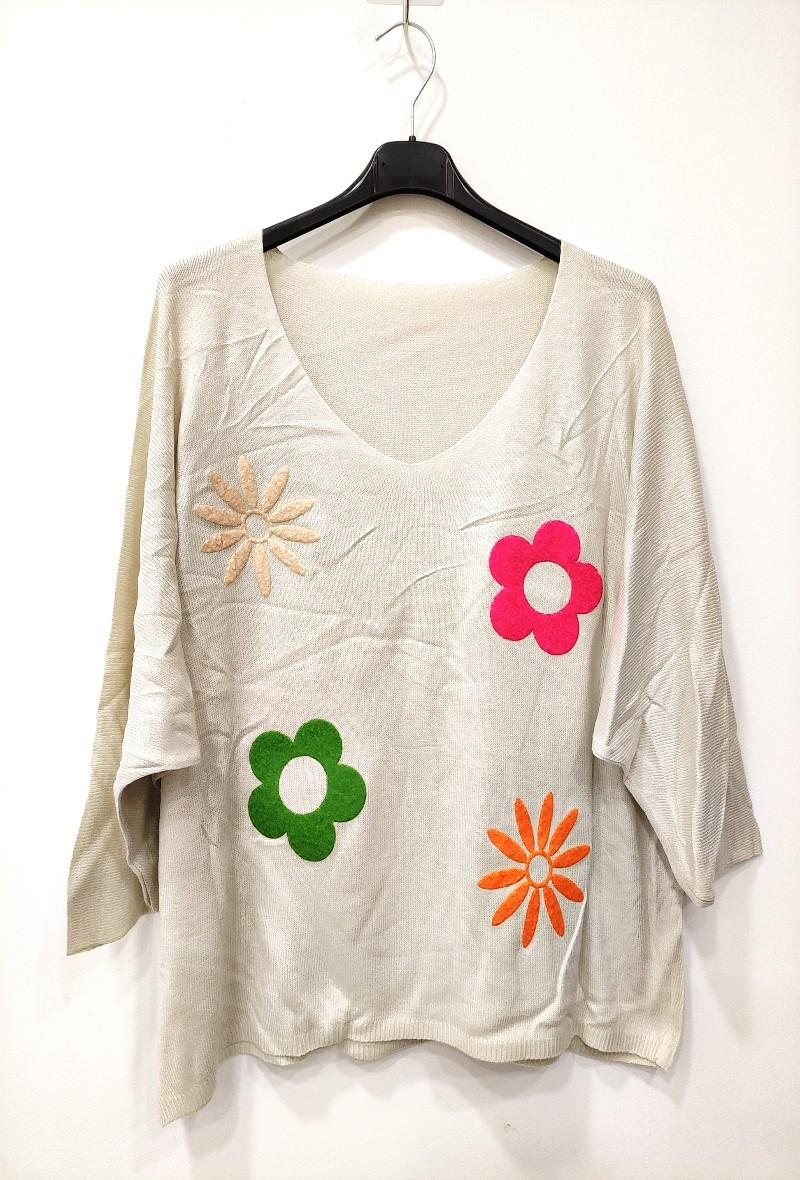 Jumpers Women Sky blue RZ FASHION 7838 #c Efashion Paris