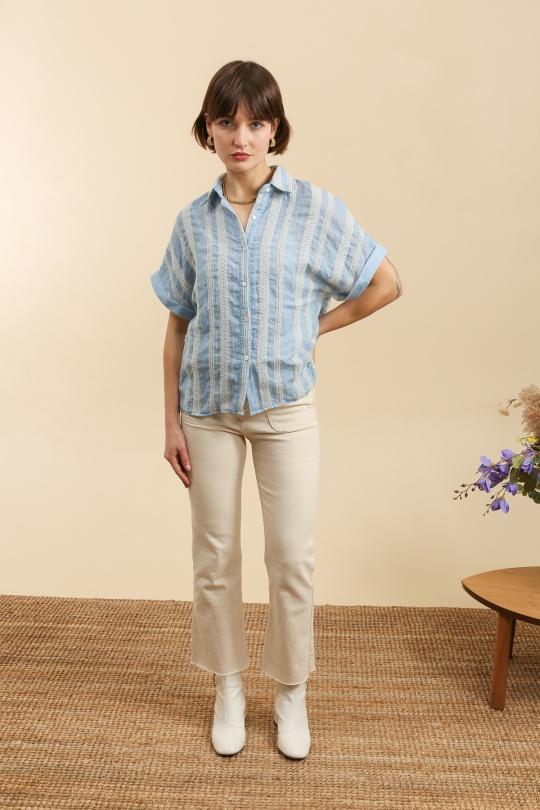 Chemises Femme Bleu INSPIRATION STUDIO X19 Efashion Paris