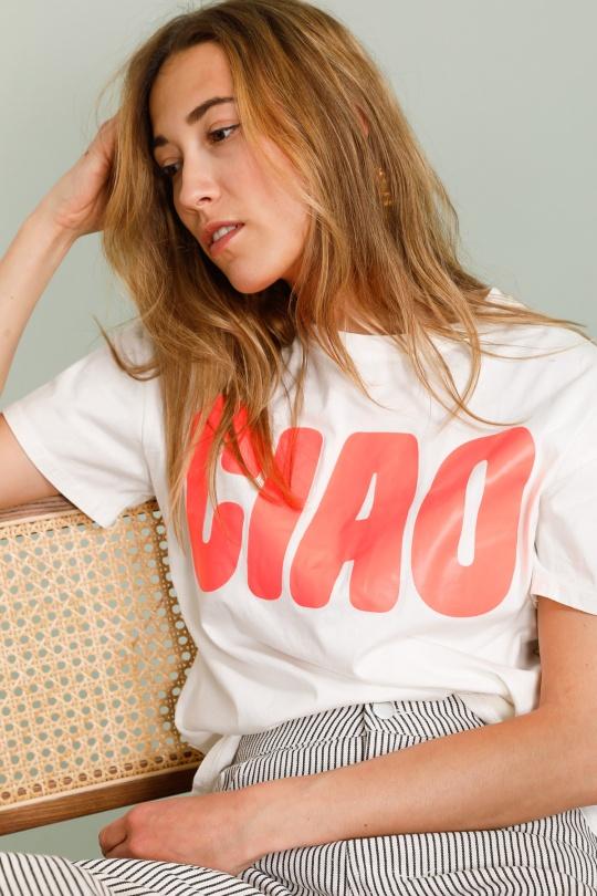 T-shirts Femme Blanc INSPIRATION STUDIO 90373 Efashion Paris