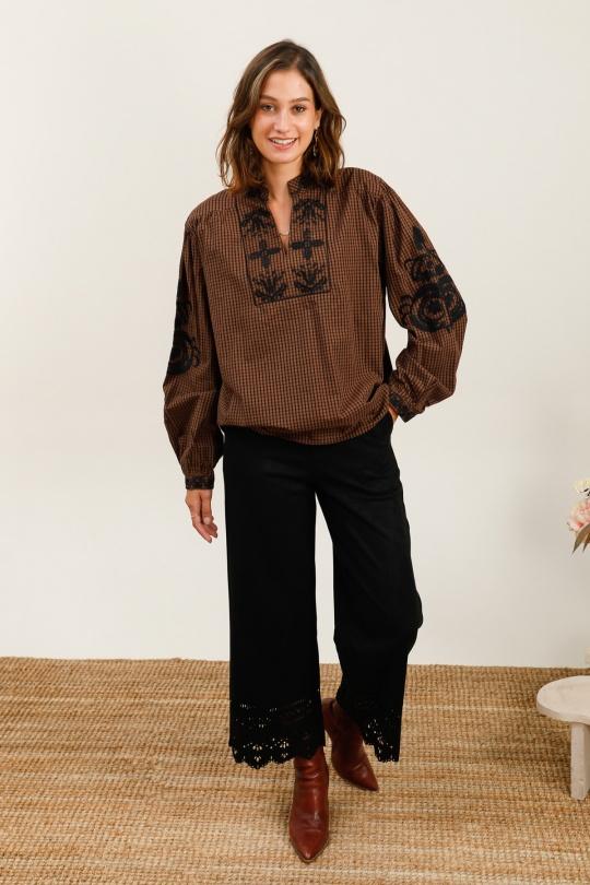 Camicette Donna Brown INSPIRATION STUDIO X69 Efashion Paris
