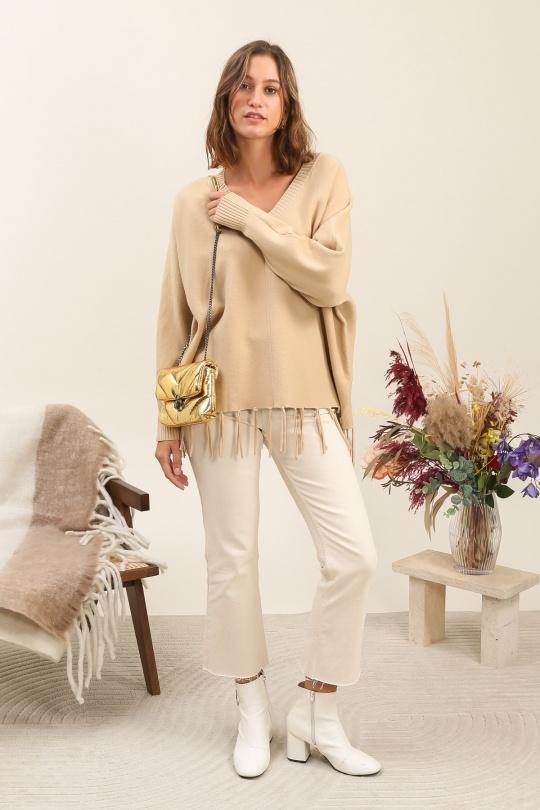 Jumpers Women Beige INSPIRATION STUDIO ZY013 Efashion Paris