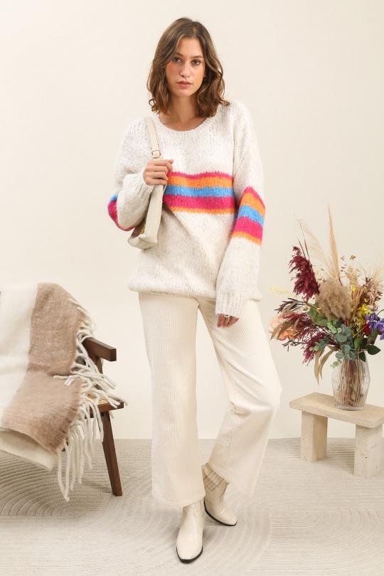 Jumpers Women Cream INSPIRATION STUDIO YM050 Efashion Paris