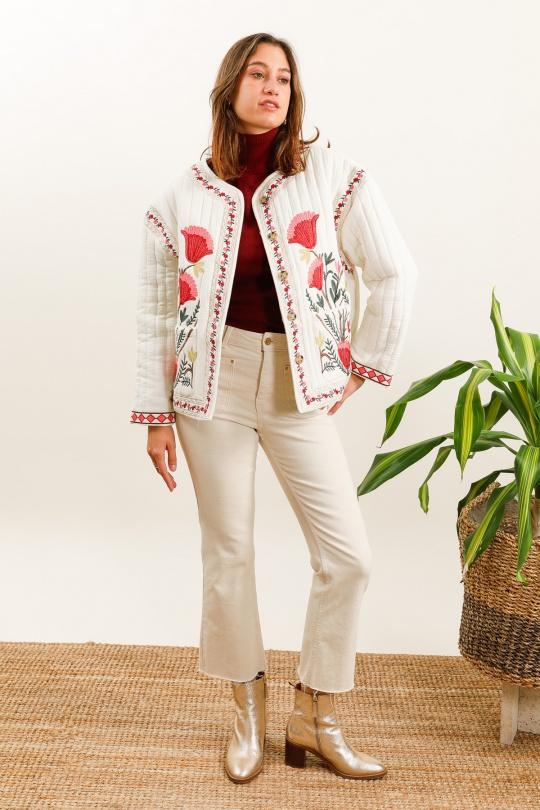 Vestes  Femme Ecru INSPIRATION STUDIO X90 Efashion Paris