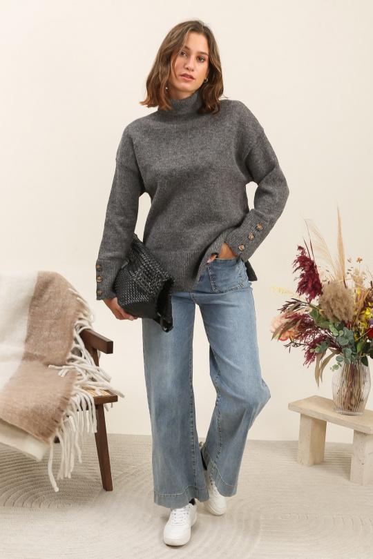 Jumpers Women Grey INSPIRATION STUDIO ZY015 Efashion Paris