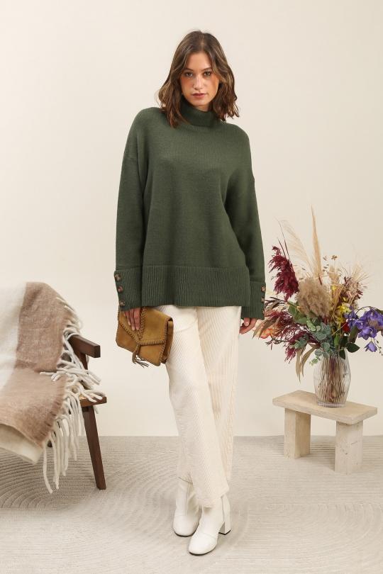 Jumpers Women Khaki INSPIRATION STUDIO ZY015 Efashion Paris