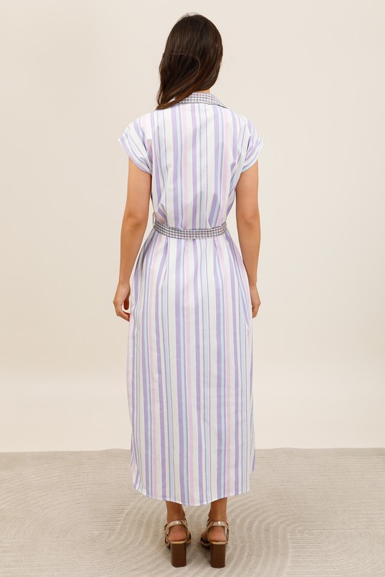Robes longues Femme Violet INSPIRATION STUDIO X192-1 Efashion Paris