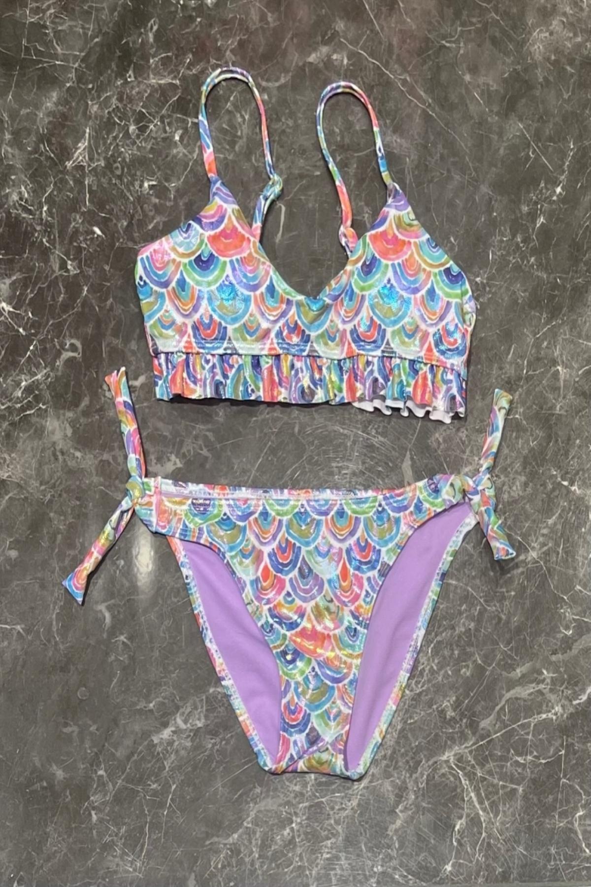 Maillot De Bain Une Pièce Sirène Pour Filles, Manches Longues, Vêtements De Plage, Pour Enfants De 3 à 12 Ans, Nouvelle Collection 2025, été  1501