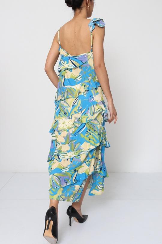 Vestidos largos Mujer Blue MOOYA L245 Efashion Paris