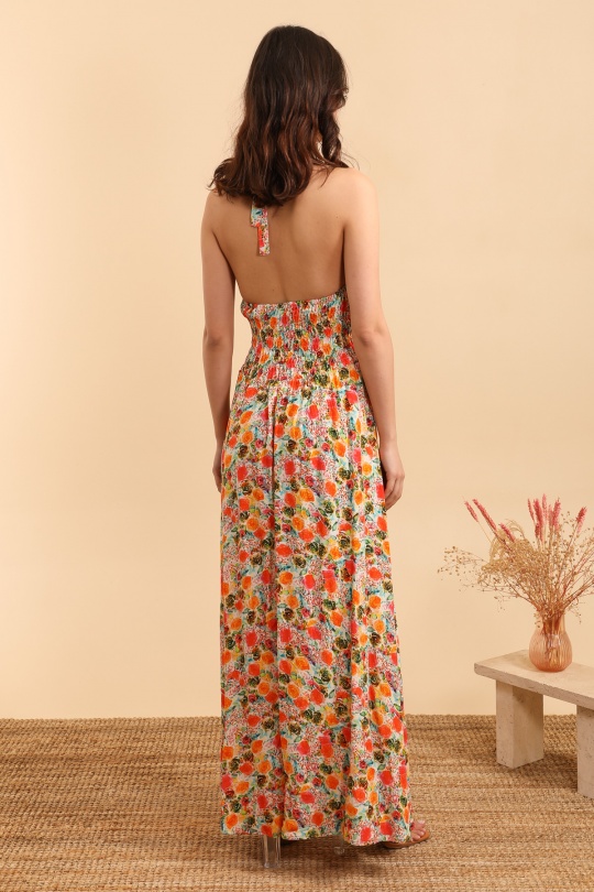 Vestidos largos Mujer Orange MOOYA M209-9 Efashion Paris