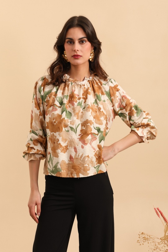 Blouses Femme Violet MOOYA M201 Efashion Paris