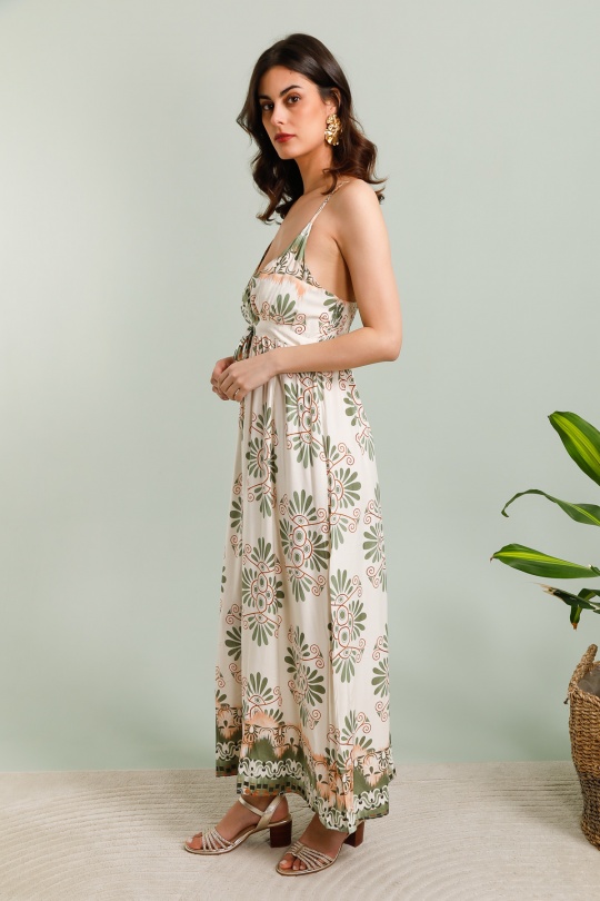 Vestidos largos Mujer Green MOOYA L298 Efashion Paris