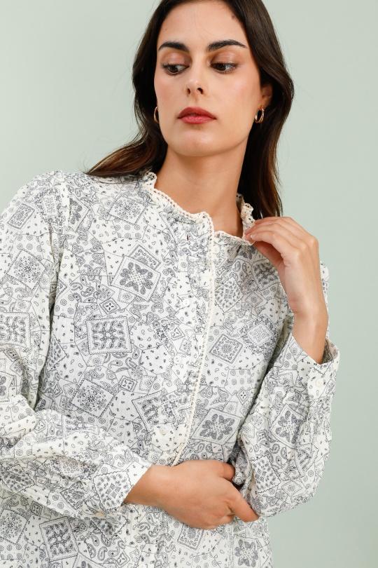 Camicie Donna Blue MOOYA XK004 Efashion Paris