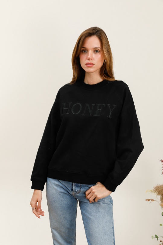 Sweats Femme Noir MOOYA M219 Efashion Paris