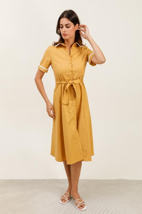 Abiti al polpaccio Donna Mustard MOOYA M216 Efashion Paris