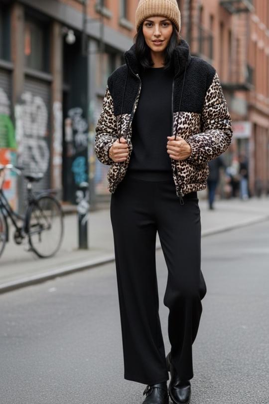 Doudounes Femme Noir MOOYA ZNS002 Efashion Paris