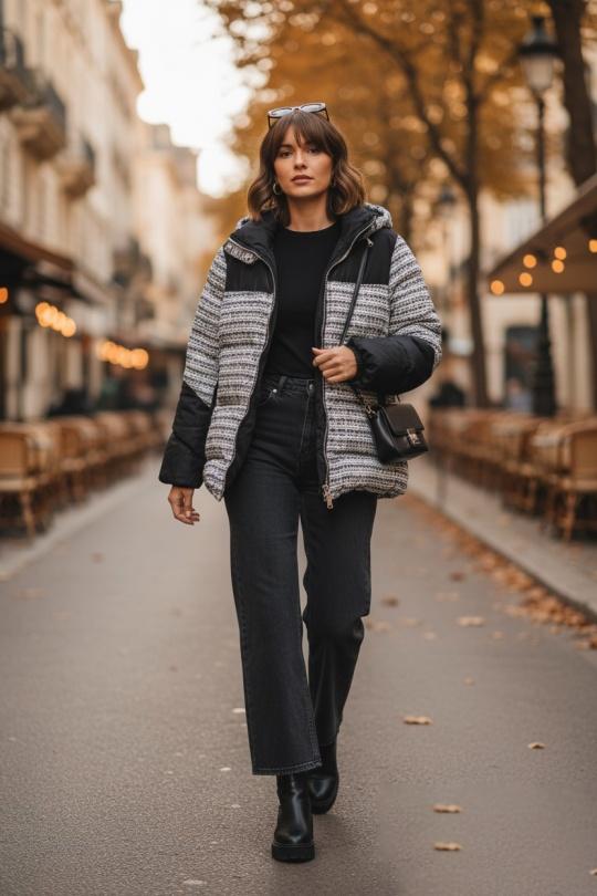 Doudounes Femme Noir MOOYA L100 Efashion Paris