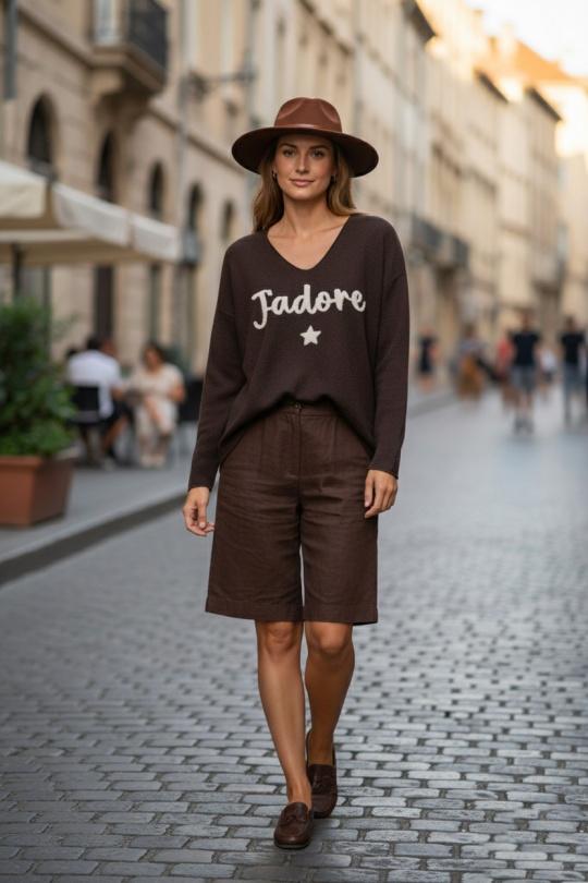 Pulls Femme Choco MOOYA I1705-001 Efashion Paris