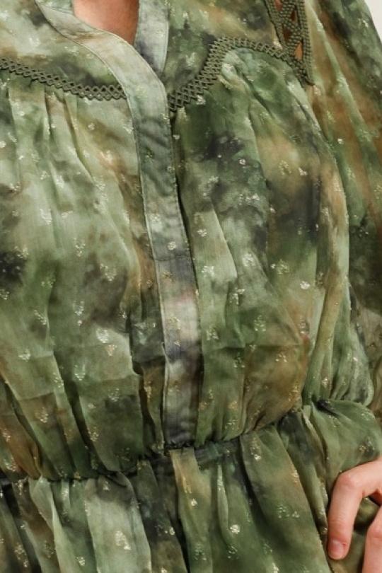 Robes courtes Femme Vert MOOYA M210-1V Efashion Paris