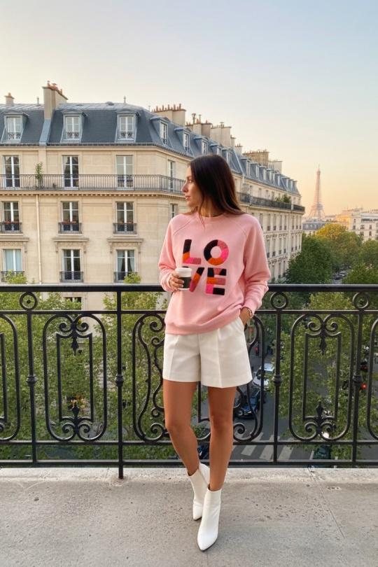 Sweats Femme Rose MOOYA M223 Efashion Paris