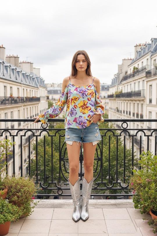 Tops Femme Vert MOOYA M50-1 Efashion Paris