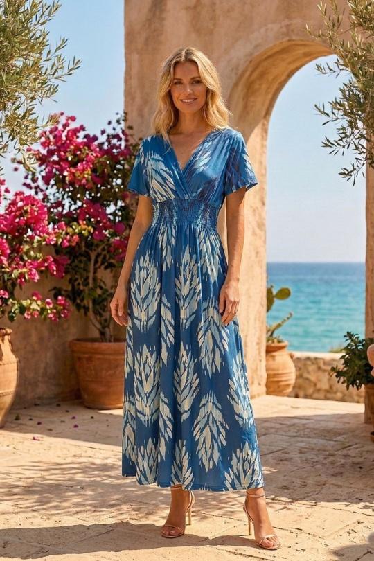 Robes longues Femme Couleurs mélangées MOOYA 610-8 Efashion Paris