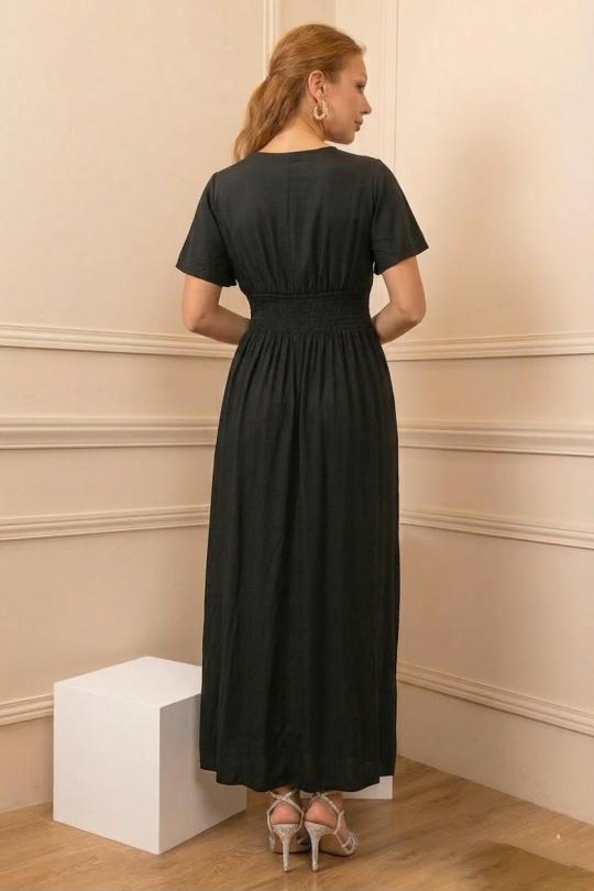 Robes longues Femme Bleu MOOYA 908 Efashion Paris