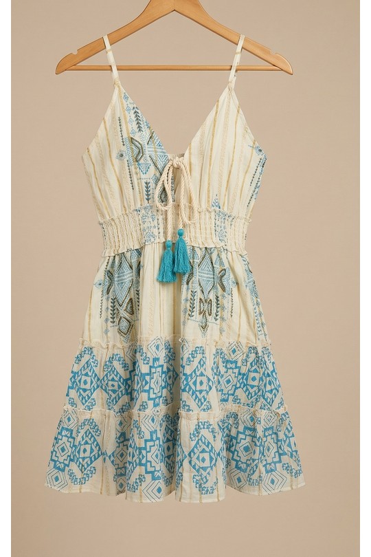 Robes courtes Femme Vert MOOYA I3569 Efashion Paris