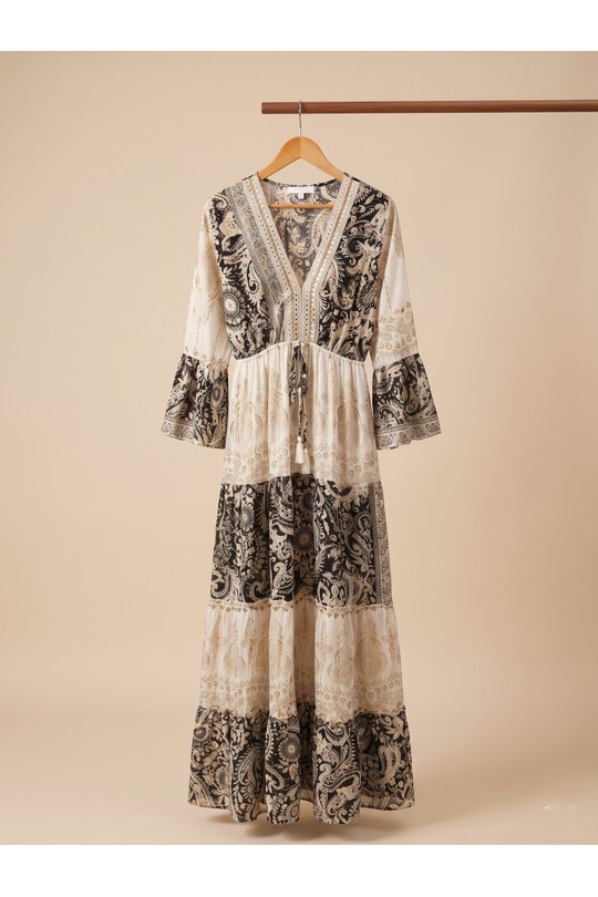 Robes longues Femme Beige MOOYA I2630 Efashion Paris