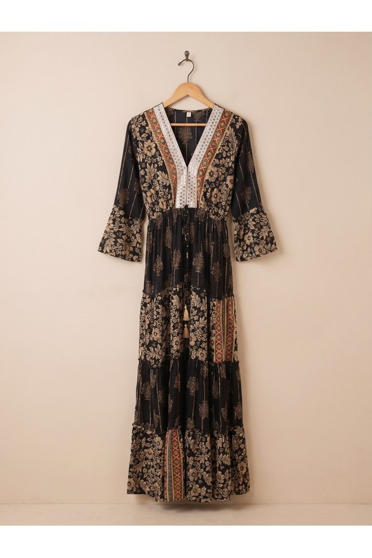 Robes longues Femme Beige MOOYA I2630 Efashion Paris