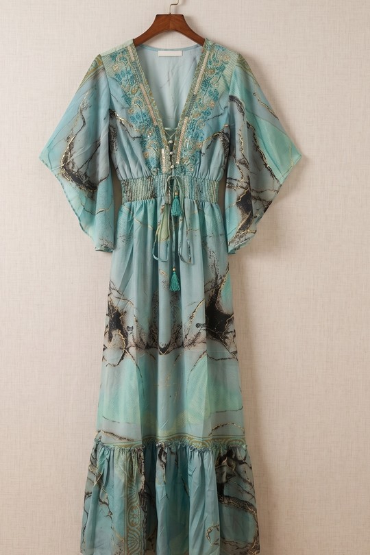 Robes longues Femme Vert MOOYA I2413 Efashion Paris