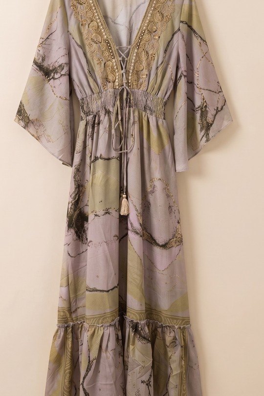 Robes longues Femme Vert MOOYA I2413 Efashion Paris