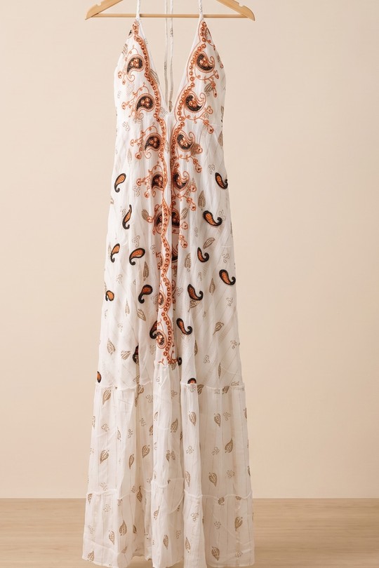 Robes longues Femme Bleu MOOYA i2524 Efashion Paris