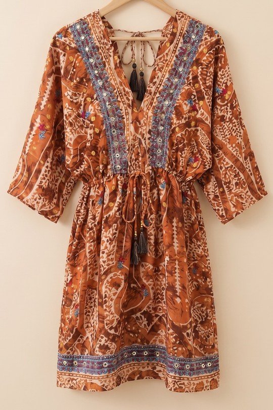 Robes courtes Femme Bleu MOOYA AL251 Efashion Paris