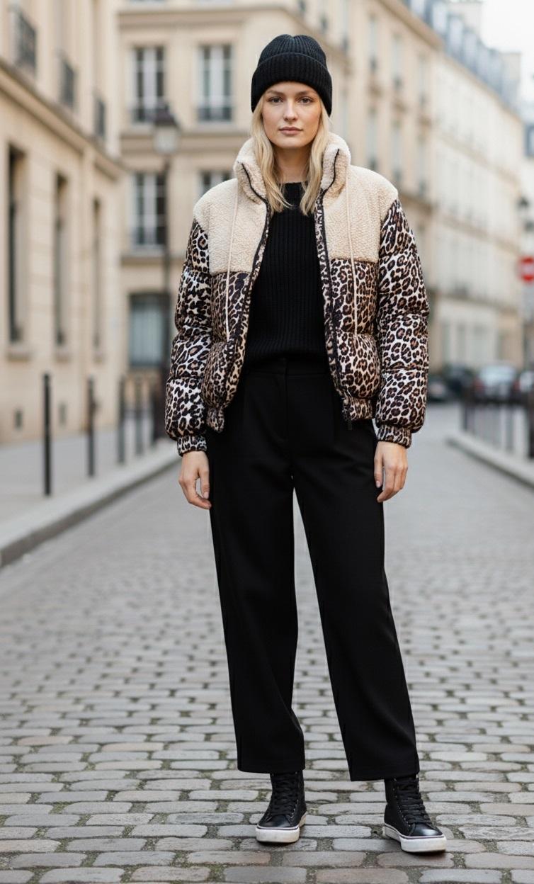 Doudounes Femme Noir MOOYA ZNS002 #c Efashion Paris