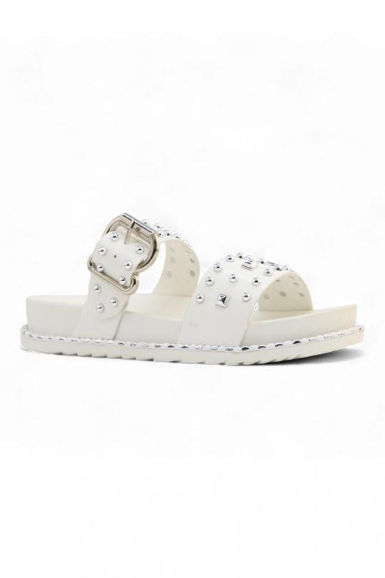 Sandales Chaussures Blanc Jin Ma Shoes 265-6 Efashion Paris