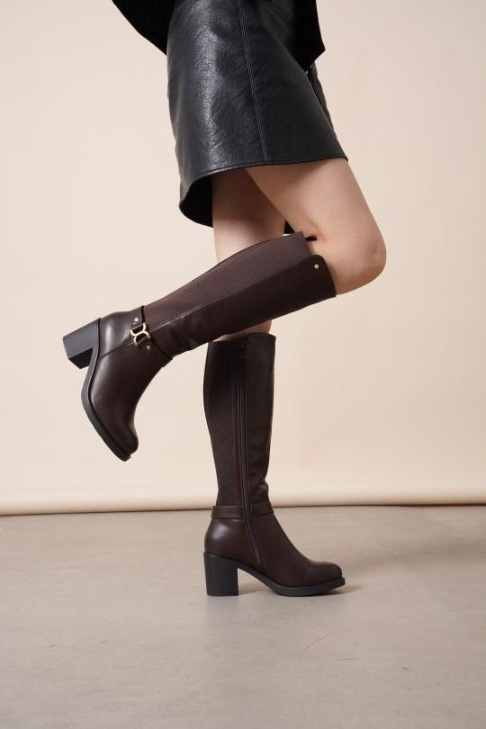 Stivali Scarpe Dark brown Jin Ma Shoes 25-1687 Efashion Paris