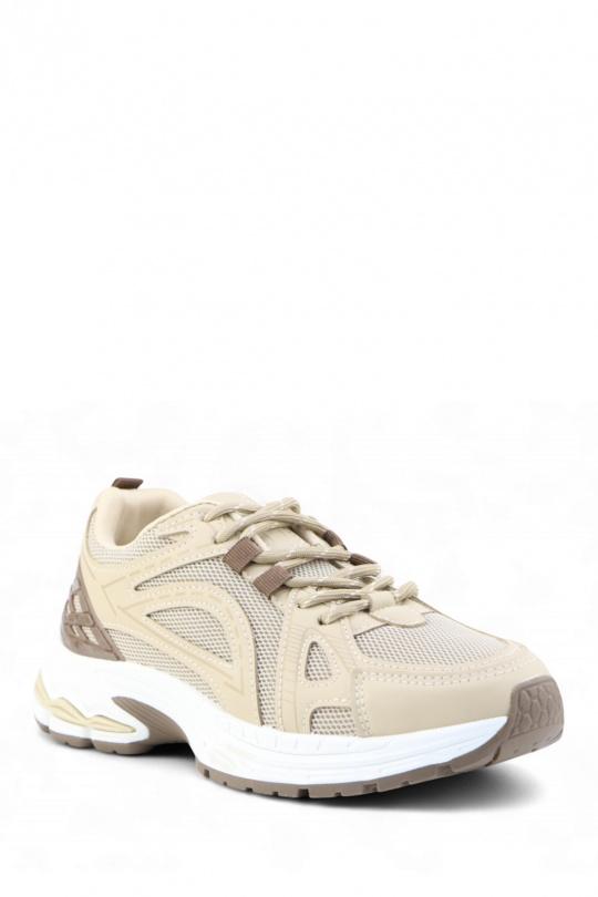 Baskets Chaussures Taupe Jin Ma Shoes T371 Efashion Paris