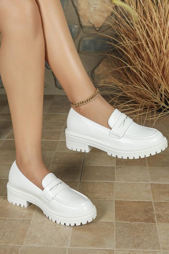 Mocasines Zapatos White Jin Ma Shoes YT-17 Efashion Paris