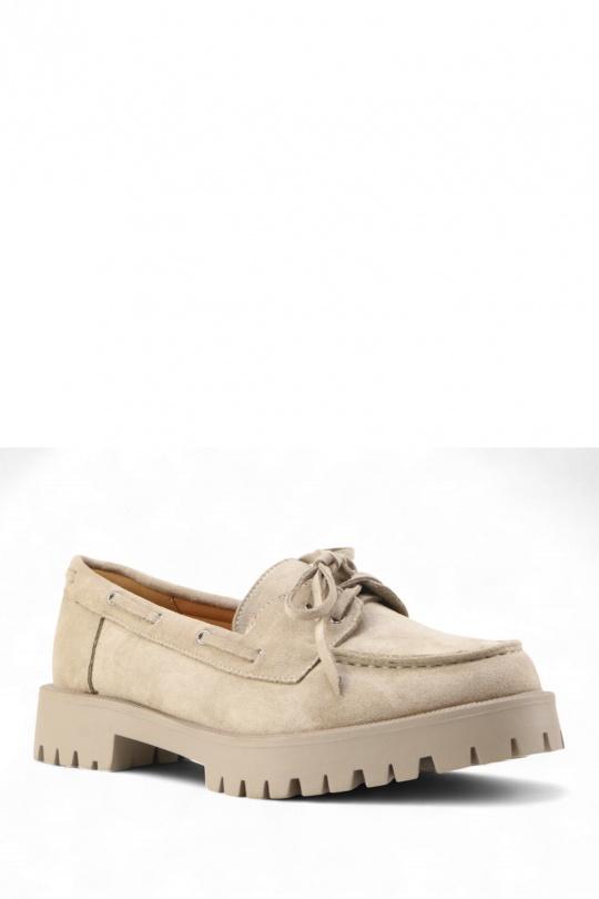 Loafers Shoes Taupe Jin Ma Shoes D8435 Efashion Paris
