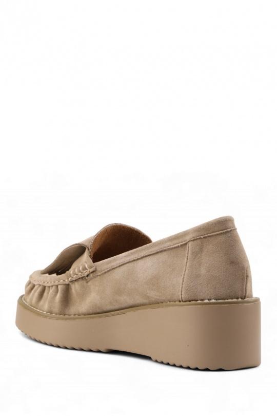 Mocassins Chaussures Taupe Jin Ma Shoes D8367 Efashion Paris
